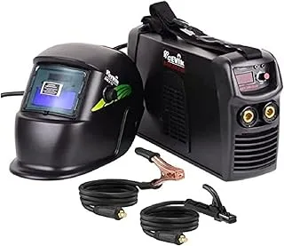 CEVIK CE-BLACK200PLUS, soldador inverter MMA 200A con máscara y portaelectrodo