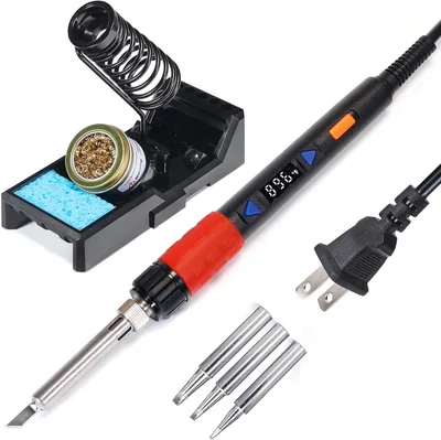 YIHUA 928D-III, soldador digital de 110 W con interruptor y enchufe de EE. UU.