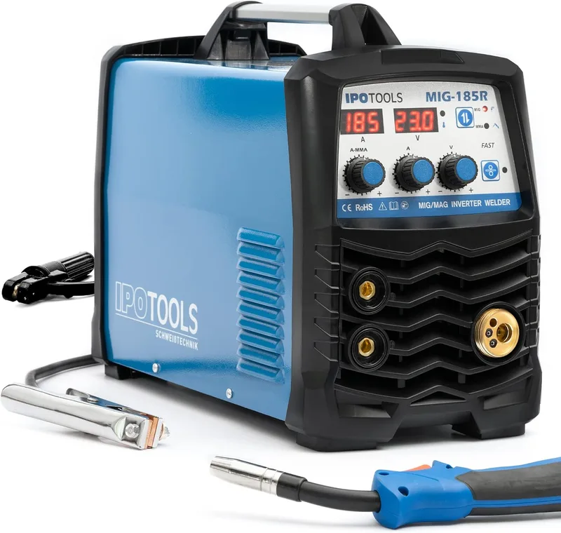 IPOTOOLS MIG-185R, soldadora inverter MIG/MAG 3 en 1