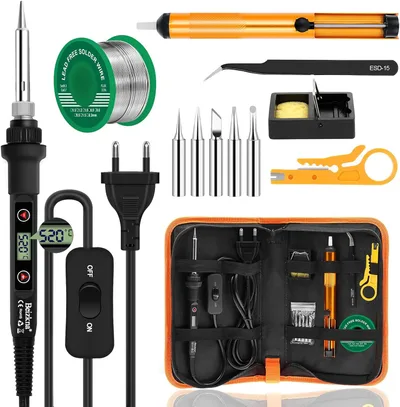 Beizkna 80W Kit de soldador 13 en 1 con pantalla LCD