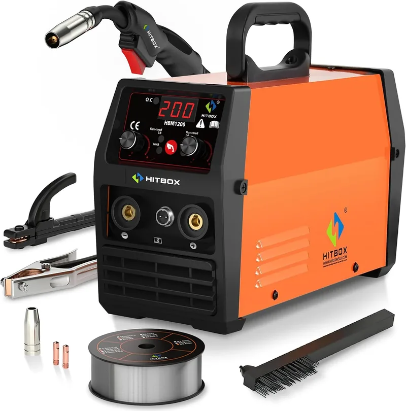 HITBOX HBM1200 3 en 1: MIG sin gas, ARC y Lift TIG