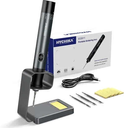 HYCHIKA Soldador de estaño a batería 2600 mAh sin cables